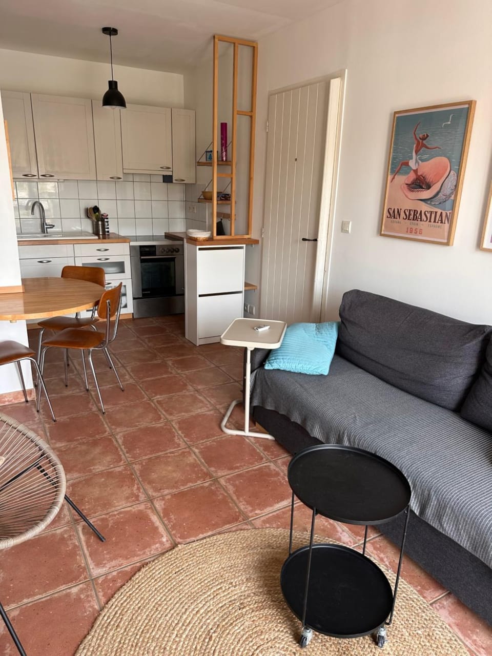 Kitchen or kitchenette, Living room, Dining area
