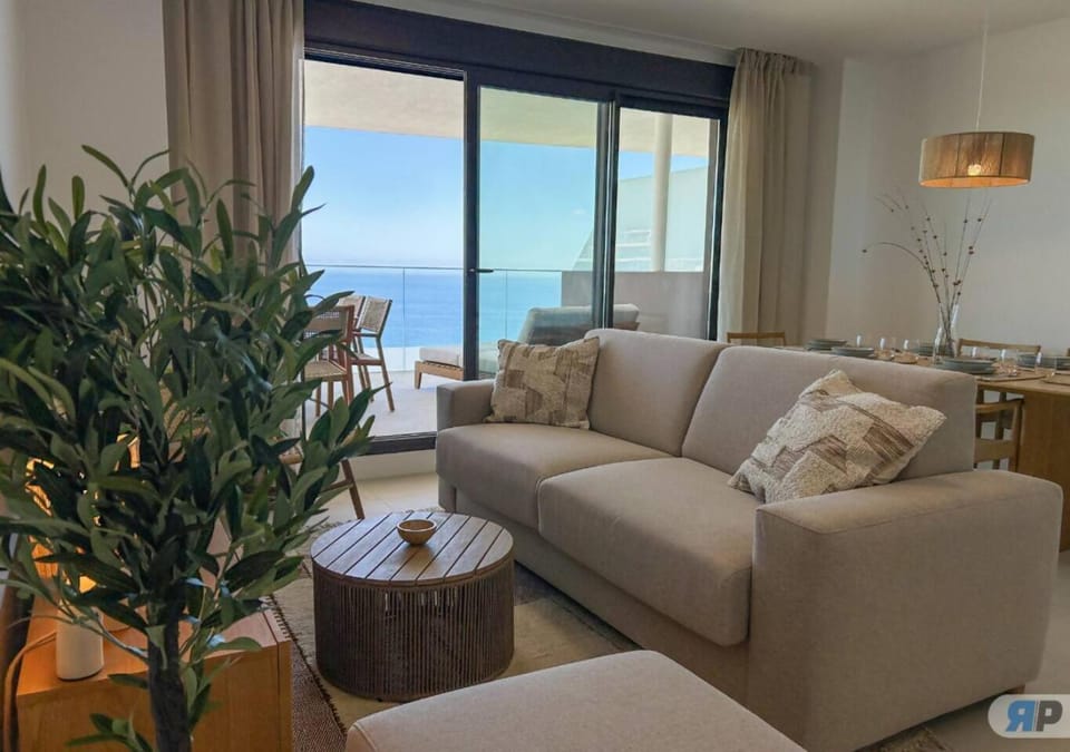 Living room, Seating area, Sea view