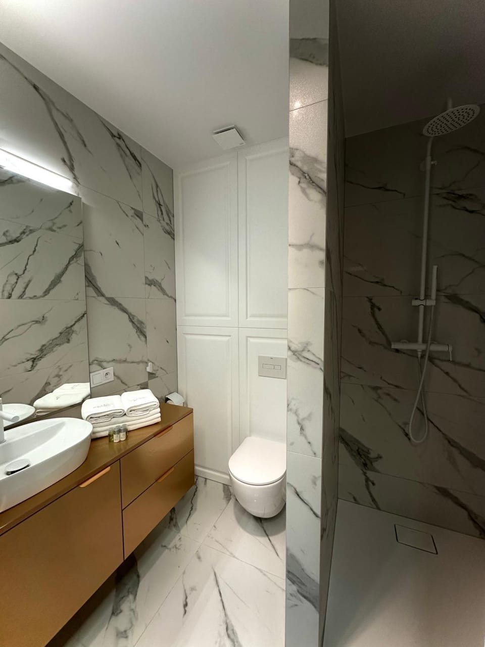 Shower, Toilet, Bathroom, towels
