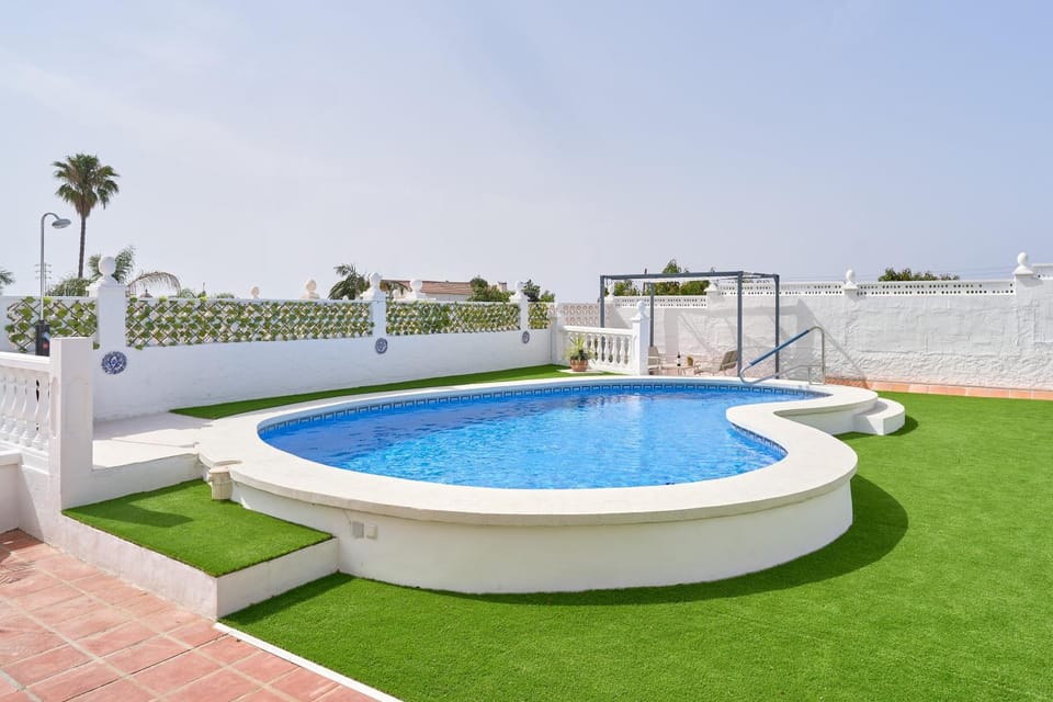 Property building, Living room, Swimming pool