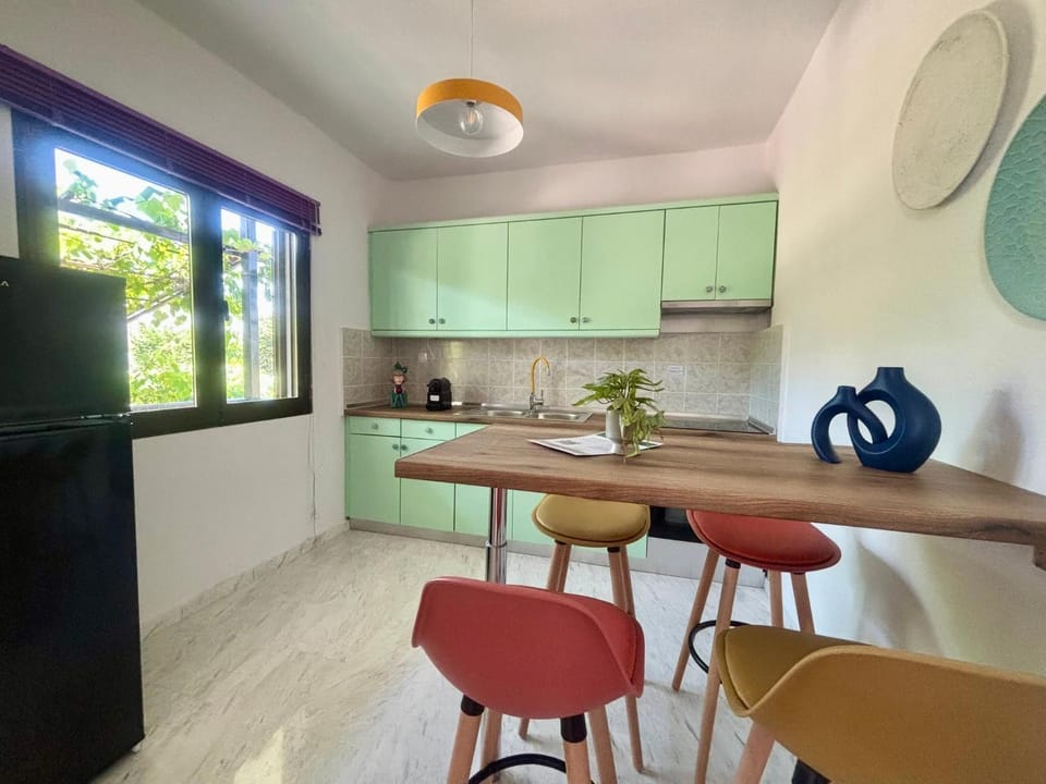 Kitchen or kitchenette, Dining area, oven, stove