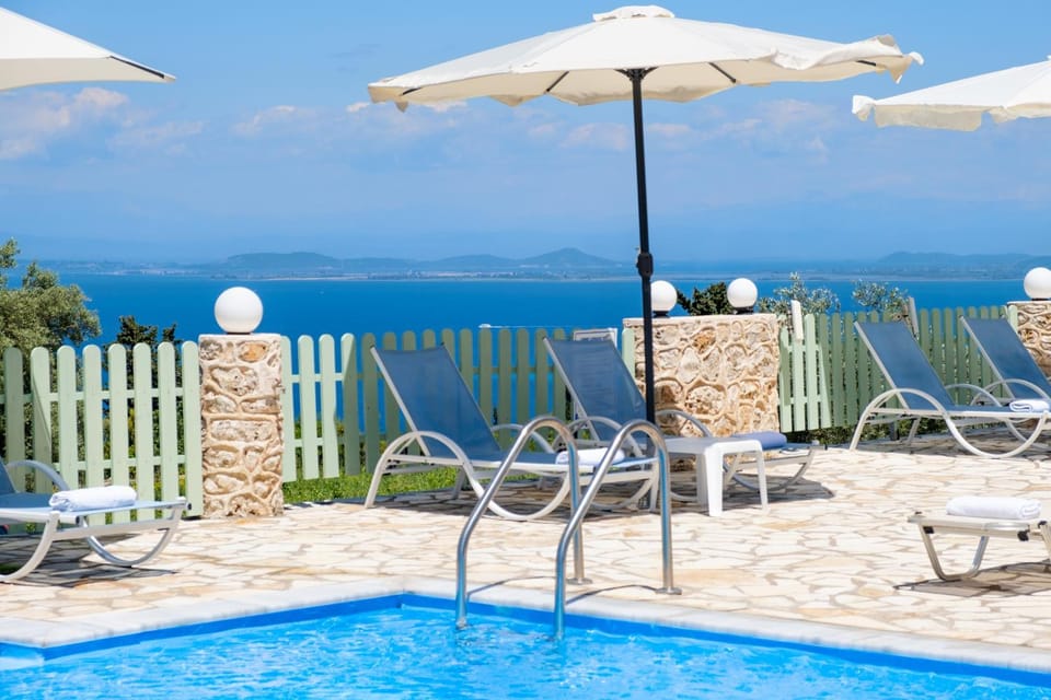 Property building, Living room, Swimming pool