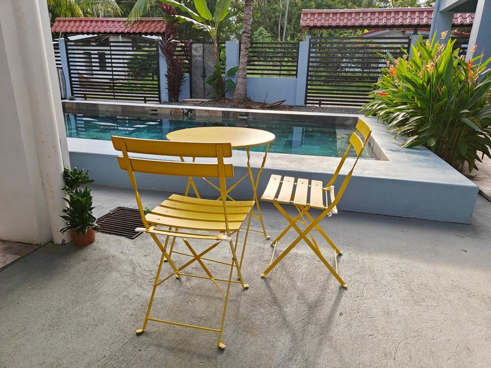Patio, Day, Pool view, Swimming pool, sunbed