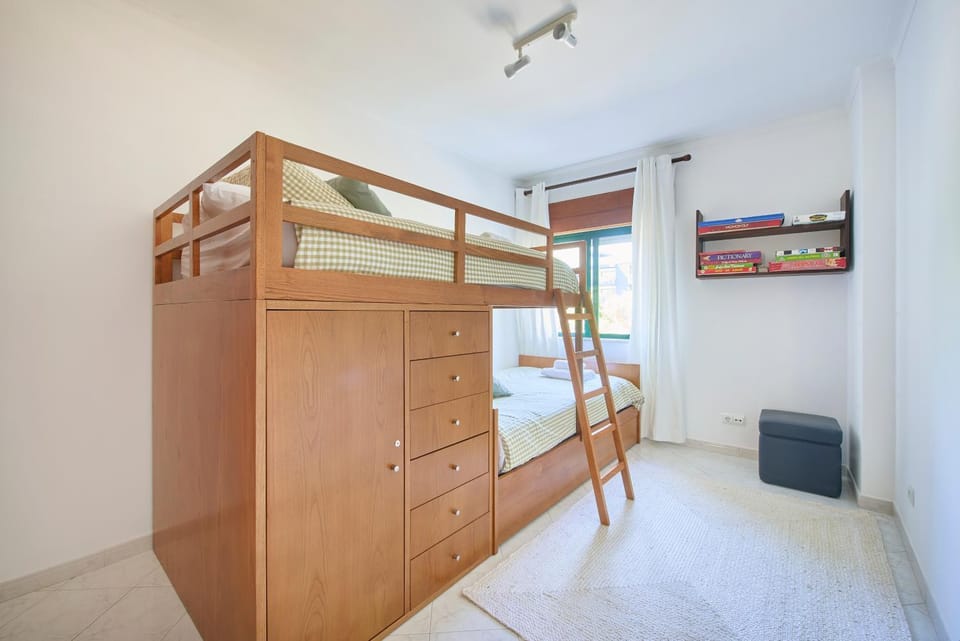 Bed, Bedroom, bunk bed, wardrobe