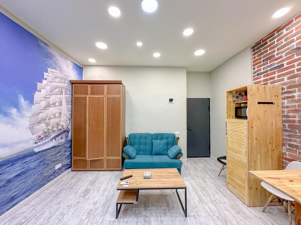 Kitchen or kitchenette, Living room, Seating area, wardrobe