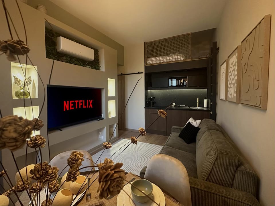 Communal lounge/ TV room, TV and multimedia, Kitchen or kitchenette, Living room, Dining area, air conditioner