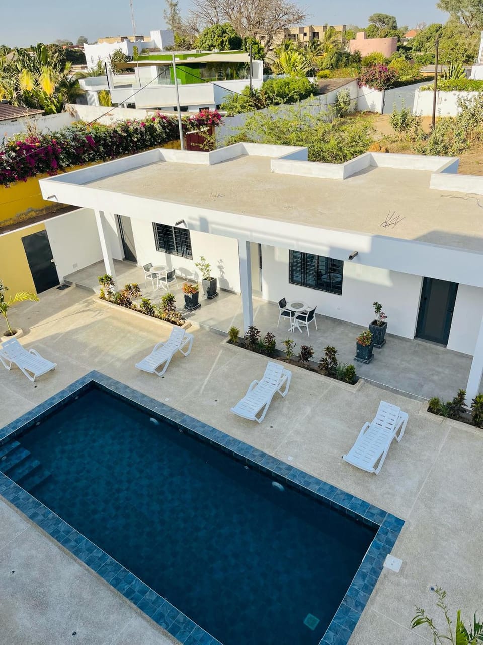 Property building, Patio, Pool view
