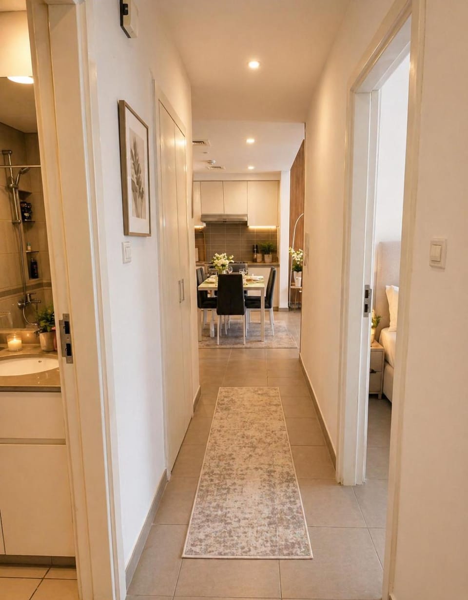 Bareez Bliss Retreat Elegant 2BR with Balcony, Pool & Park View Apartment in Dubai