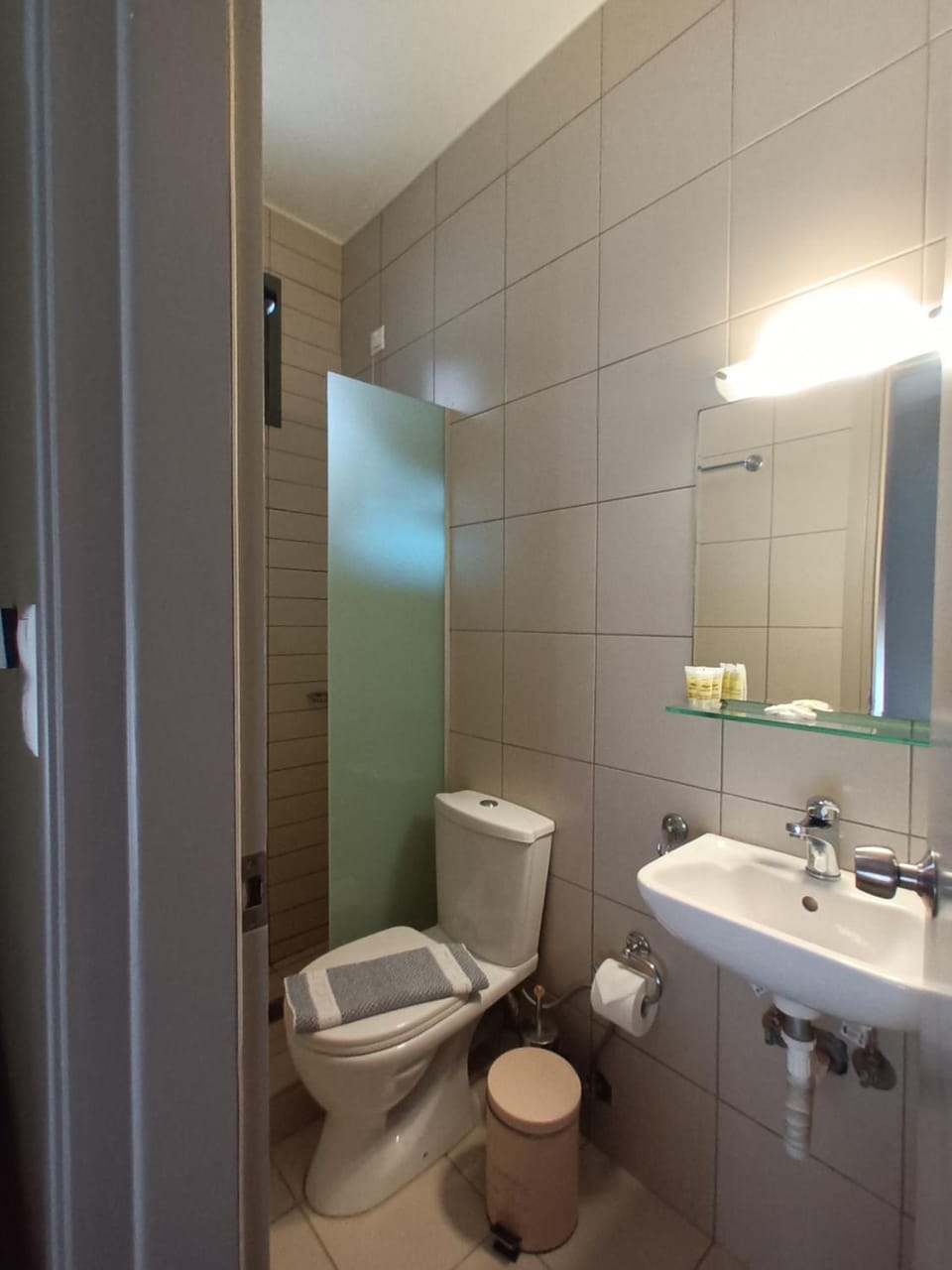 Shower, Toilet, towels