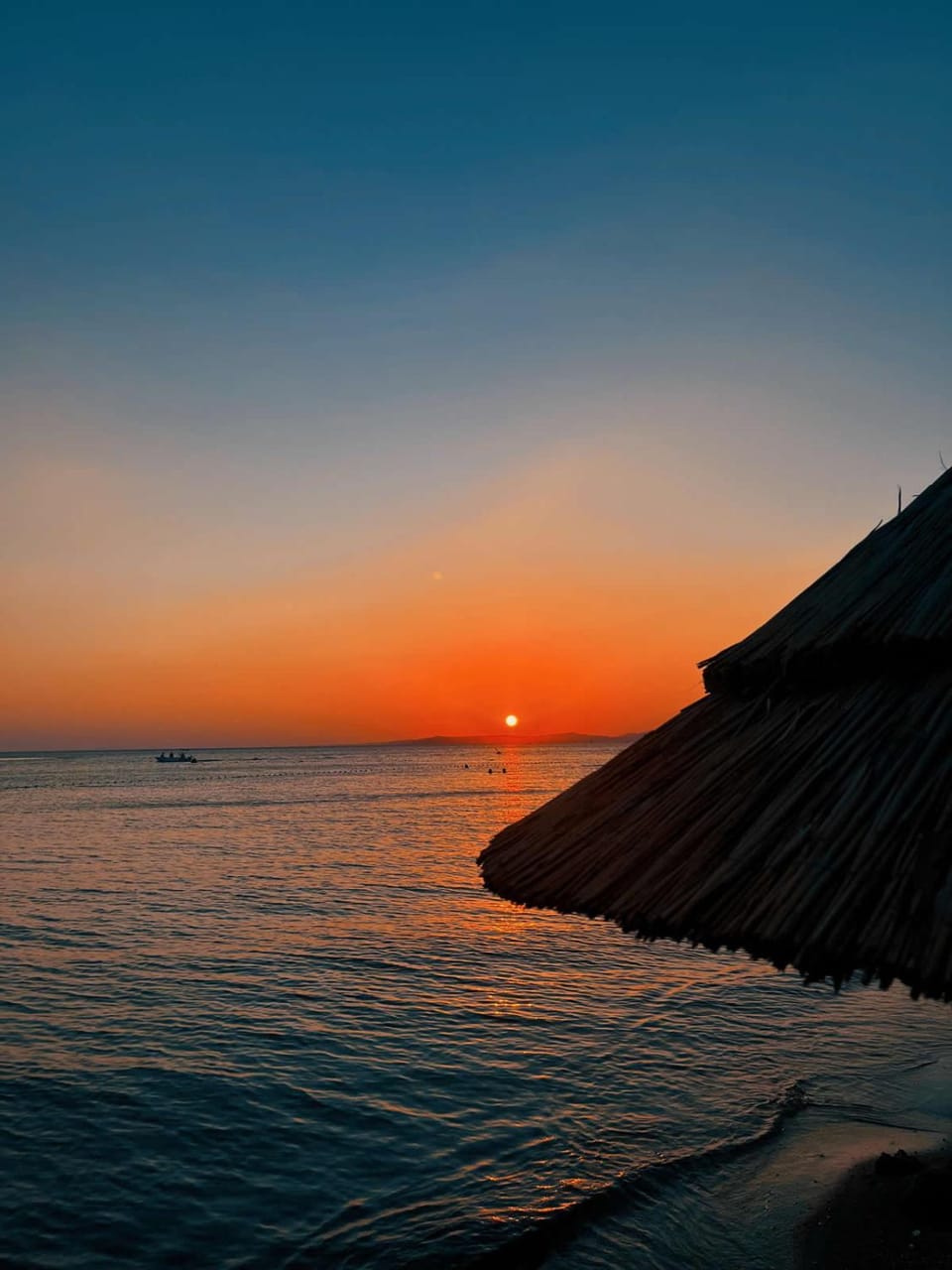 Beach, Sea view, Sunset