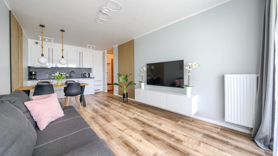 TV and multimedia, Kitchen or kitchenette, Living room, Seating area