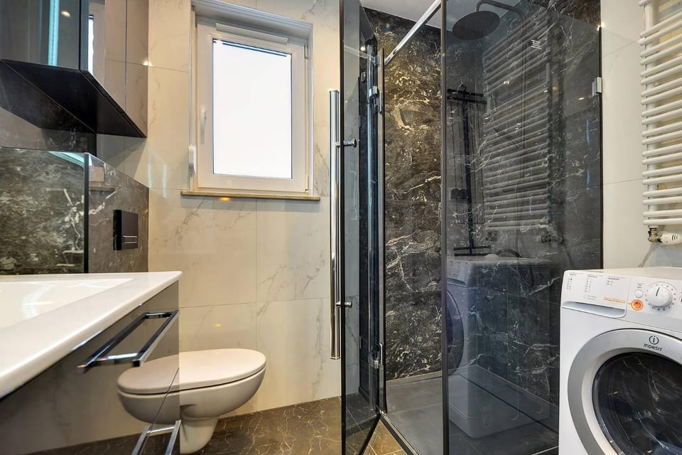 Shower, washing machine