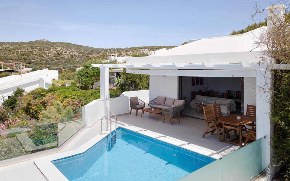 Property building, Patio, Day, View (from property/room), Balcony/Terrace, Seating area, Pool view, Swimming pool