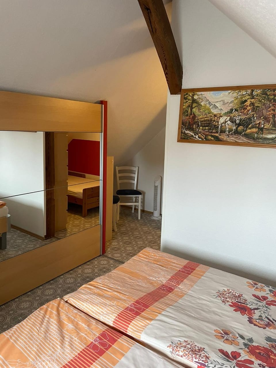 Property building, Living room, Bedroom