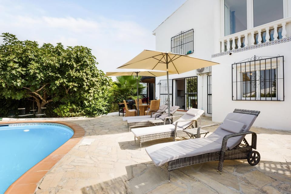 Property building, Living room, Swimming pool
