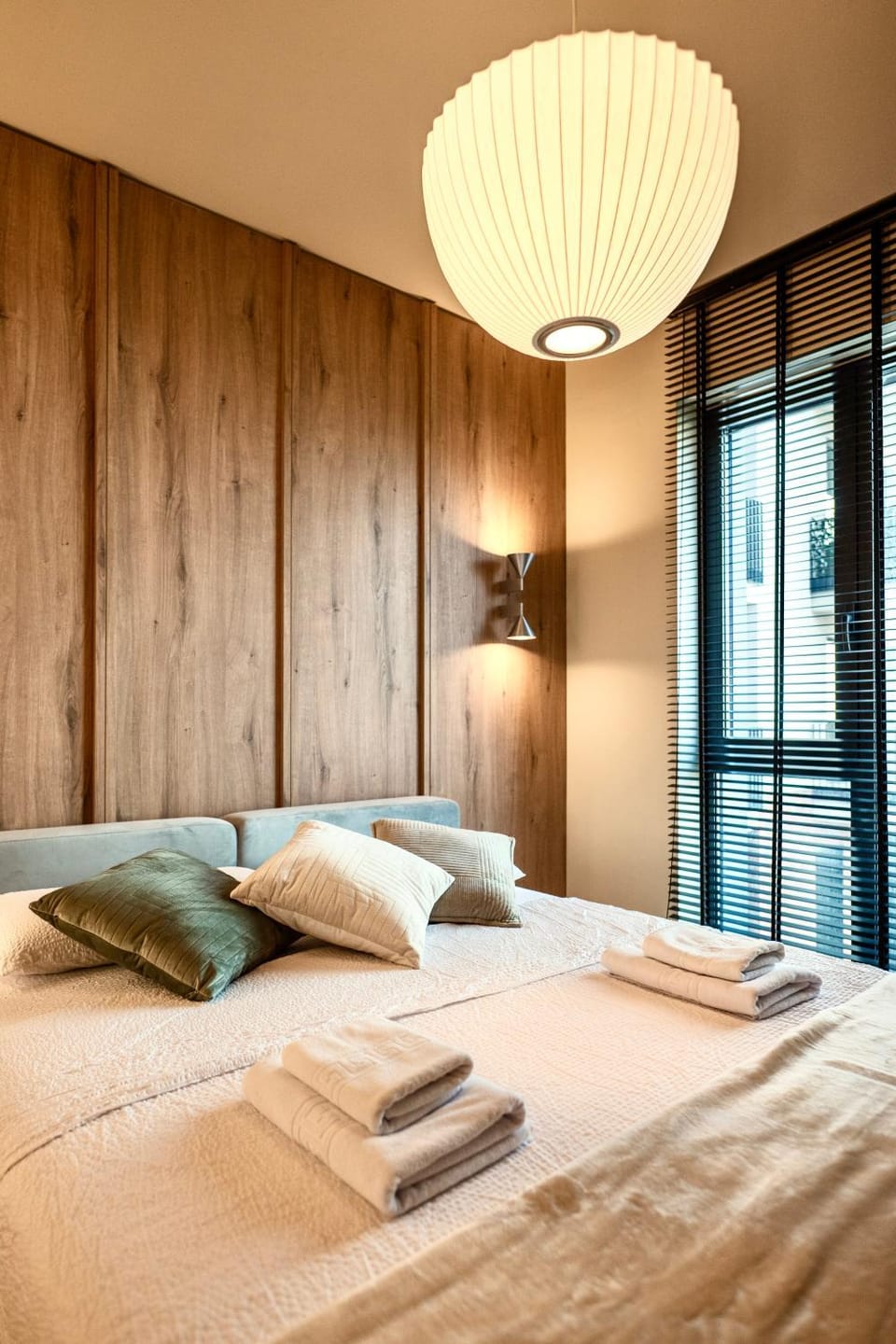 Bed, Photo of the whole room, Bedroom, towels, wardrobe