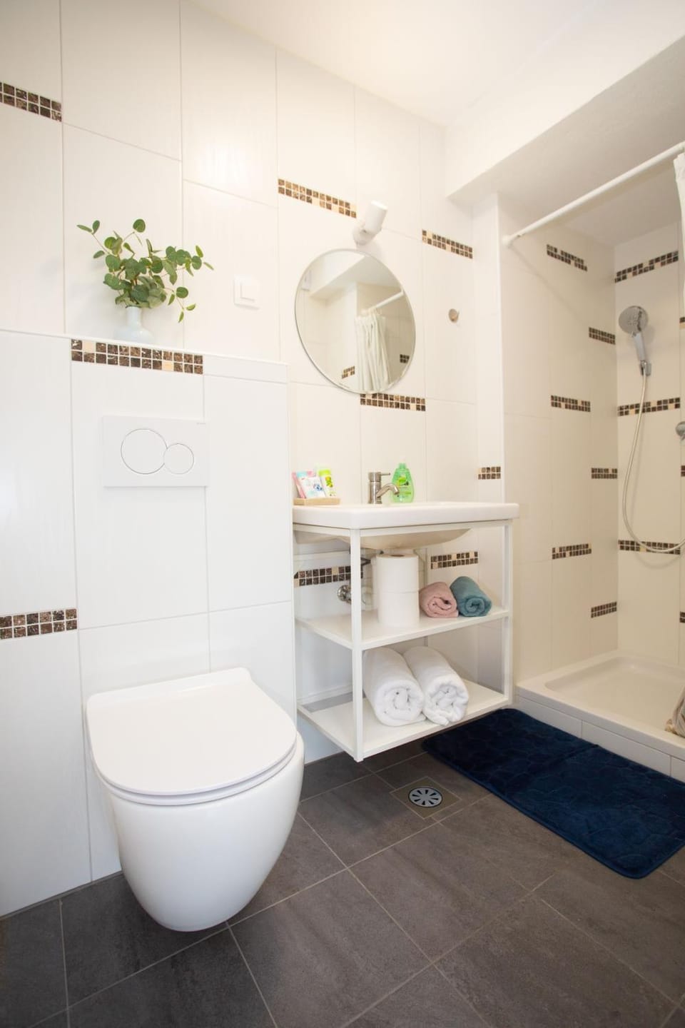 Shower, Toilet, Bathroom, towels