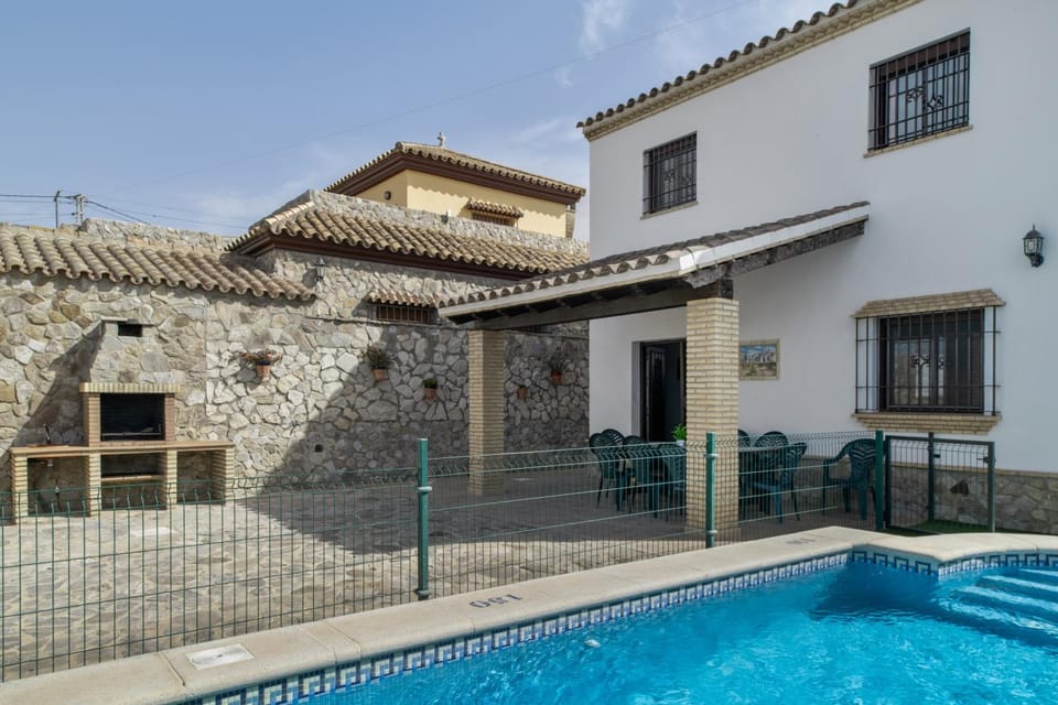 Property building, Living room, Swimming pool