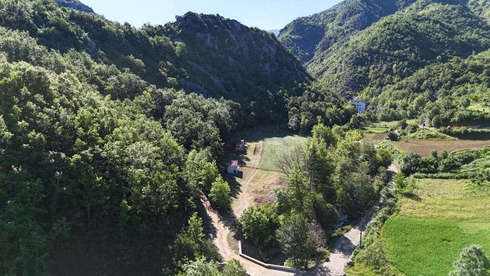 Spring, Day, Bird's eye view, Mountain view