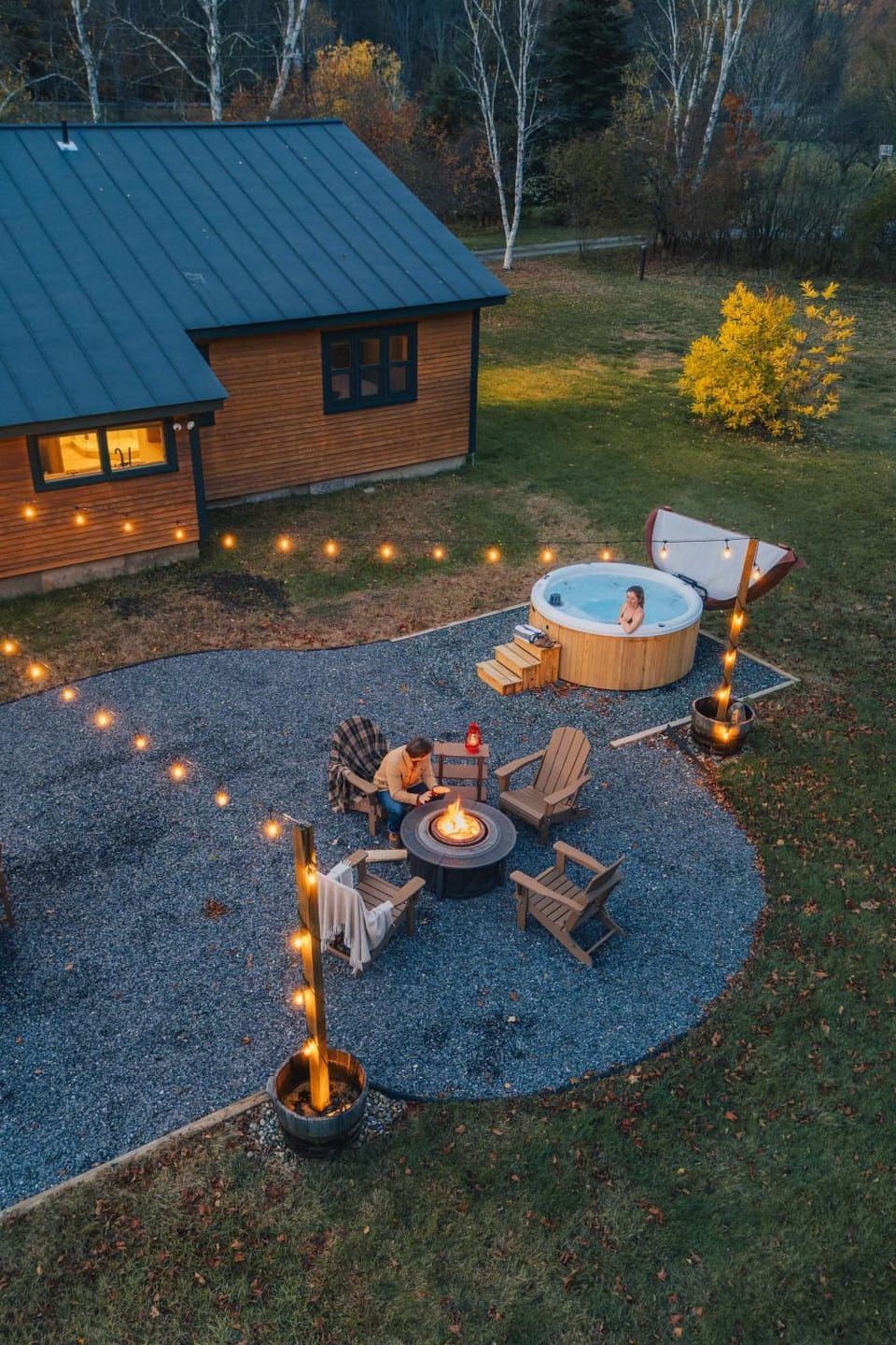 Brookside Cabin and Hot Tub near Woodstock Vermont Cabin in Plymouth