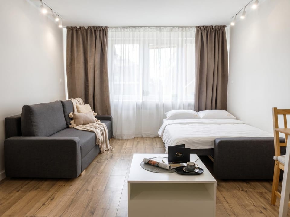 Bed, Living room, Photo of the whole room, Seating area, Bedroom