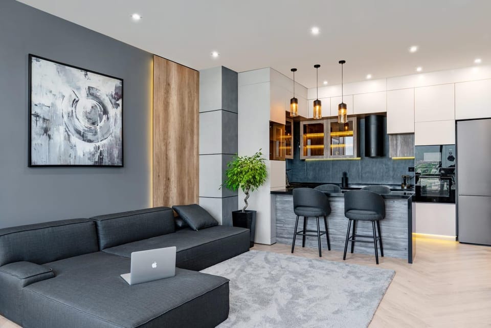 TV and multimedia, Kitchen or kitchenette, Living room, Seating area, Dining area, minibar, oven