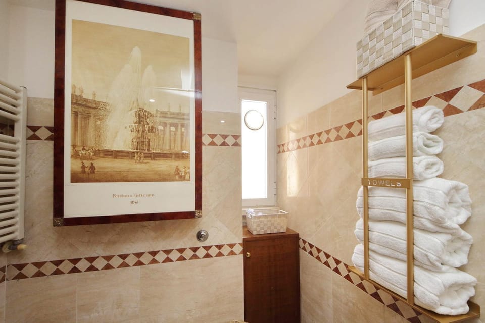 Bathroom, towels