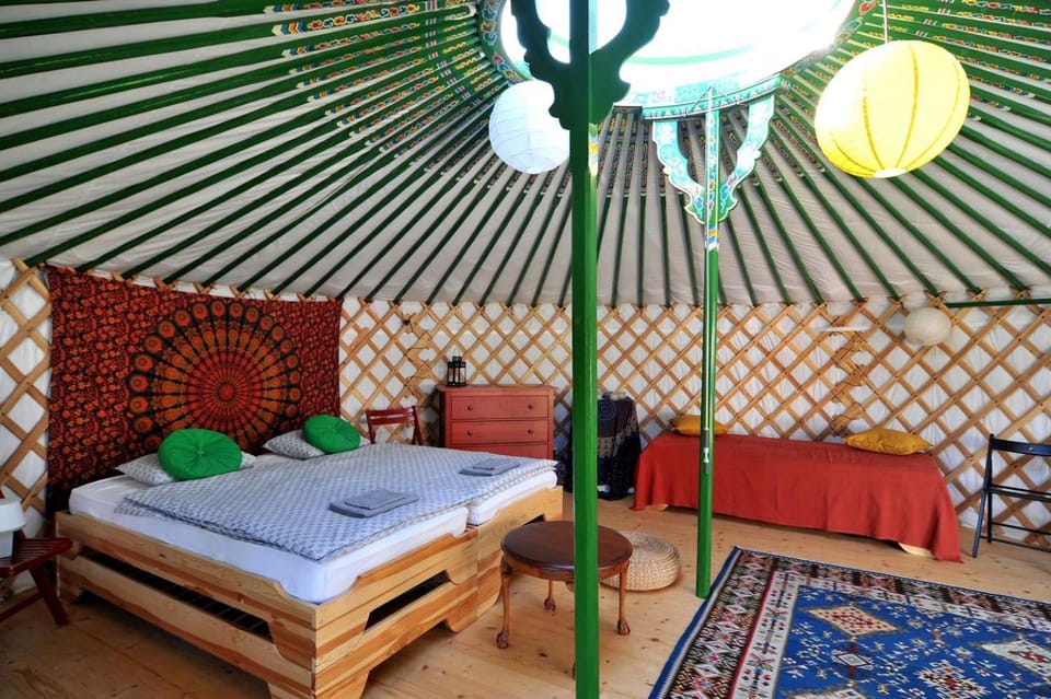 Idyllic Yurt with Organic Fruit Garden near Cesky Brod, Czech Republic House in Czechia