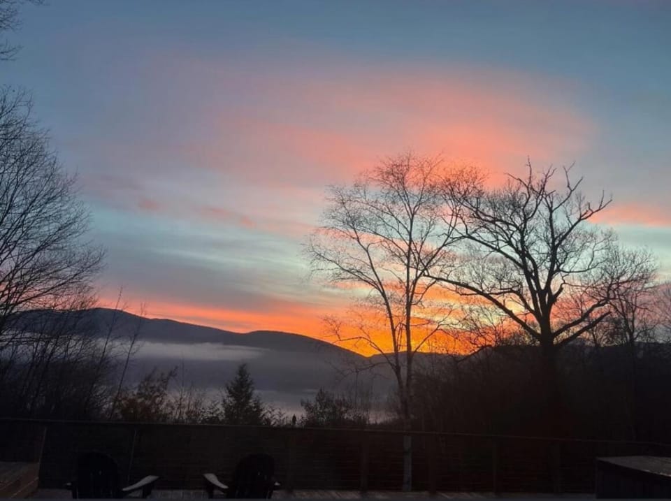 Natural landscape, Mountain view, Sunrise, Sunset
