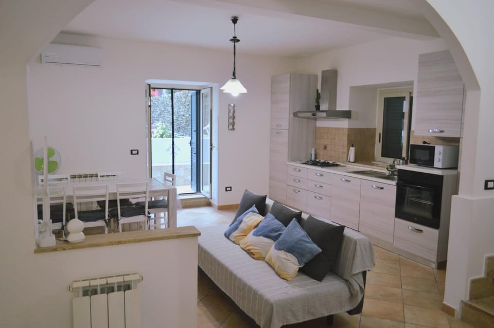 Living room, kitchen
