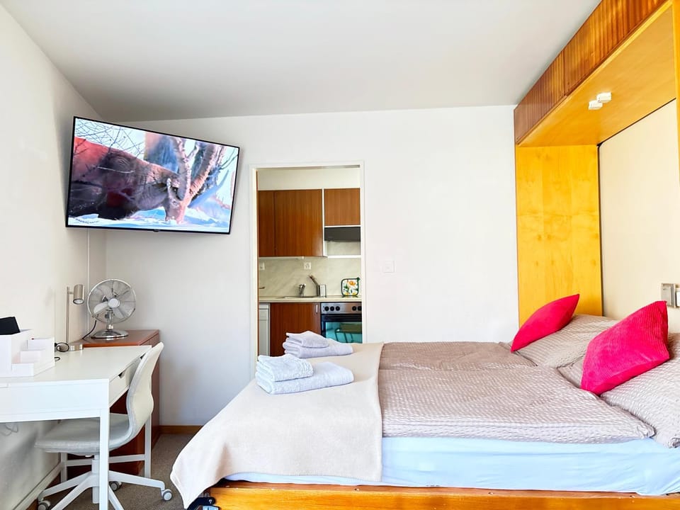 Bed, TV and multimedia, Living room