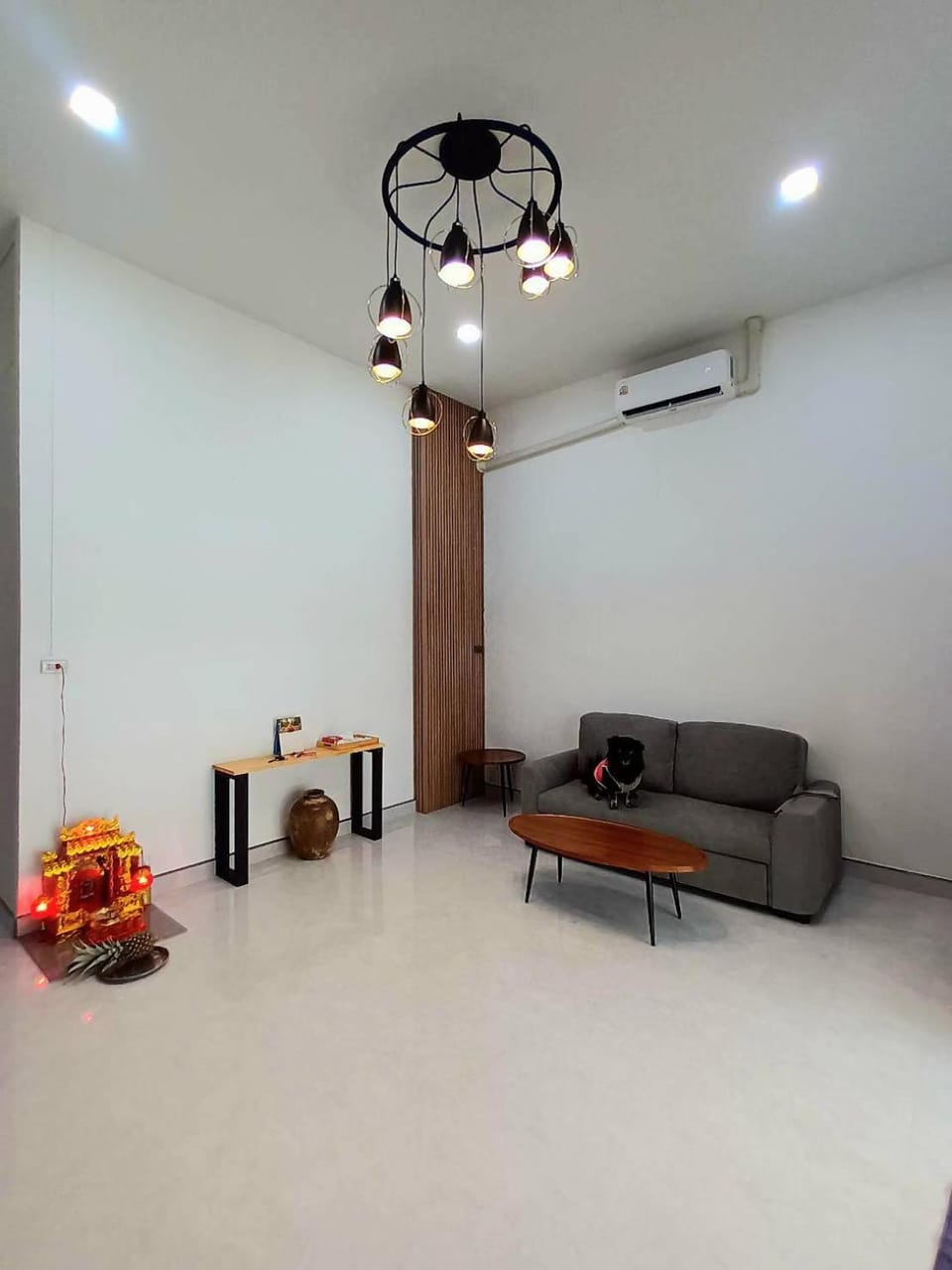 Living room, Seating area, air conditioner