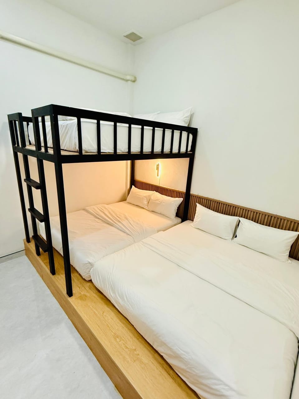 Bathroom, bunk bed