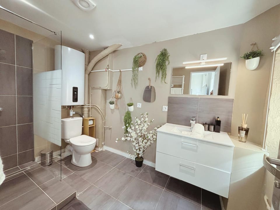 Shower, Toilet, Bathroom, towels