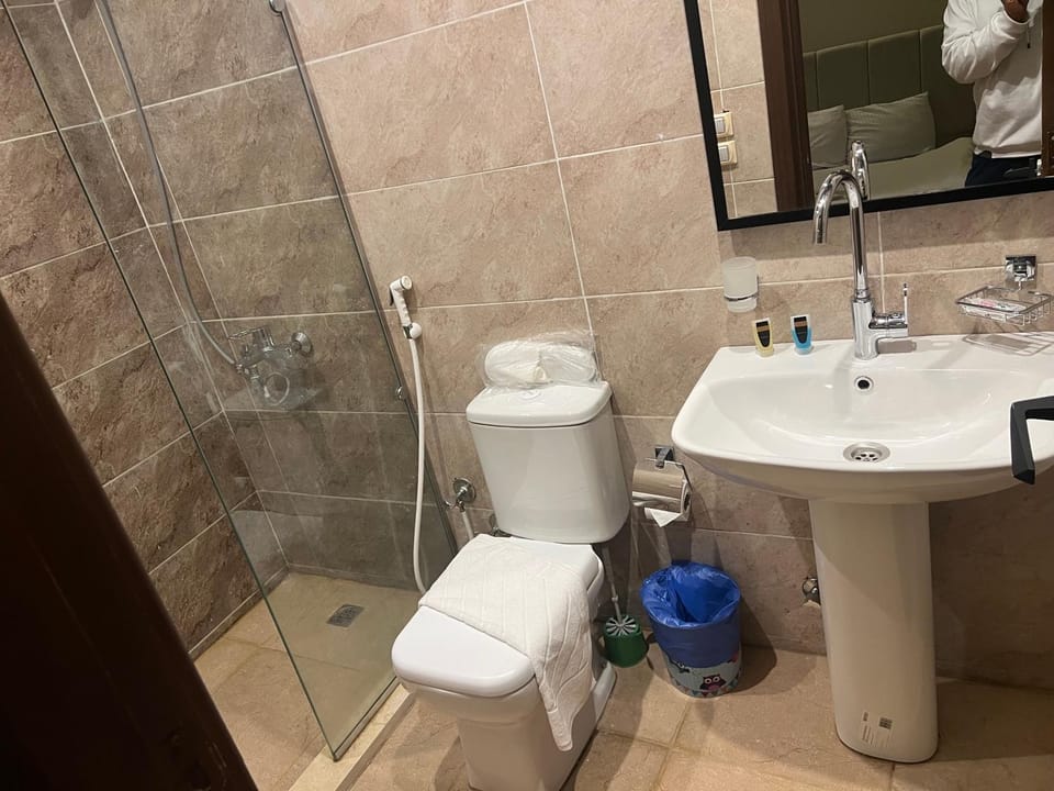 Shower, Toilet, Bathroom, bidet, towels