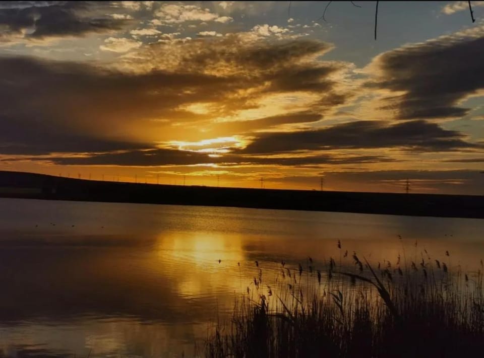 Lake view, Sunset
