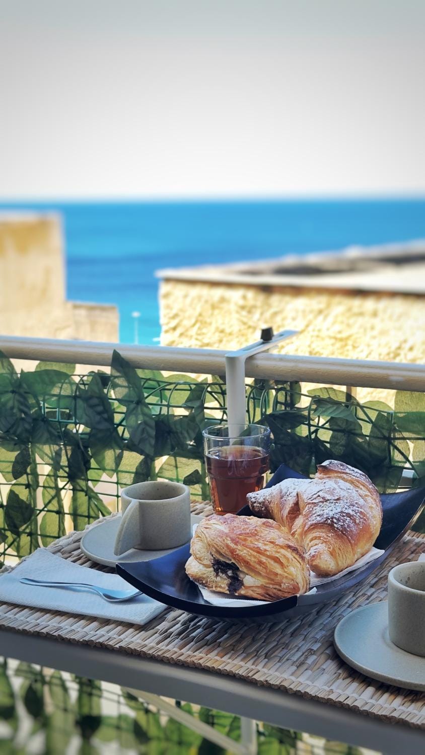 View (from property/room), Balcony/Terrace, Sea view