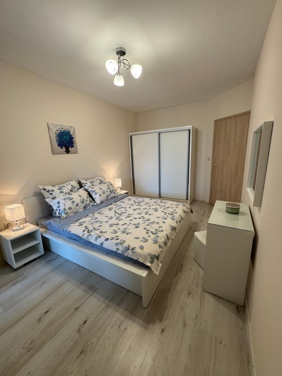 Bed, Photo of the whole room, Bedroom, wardrobe
