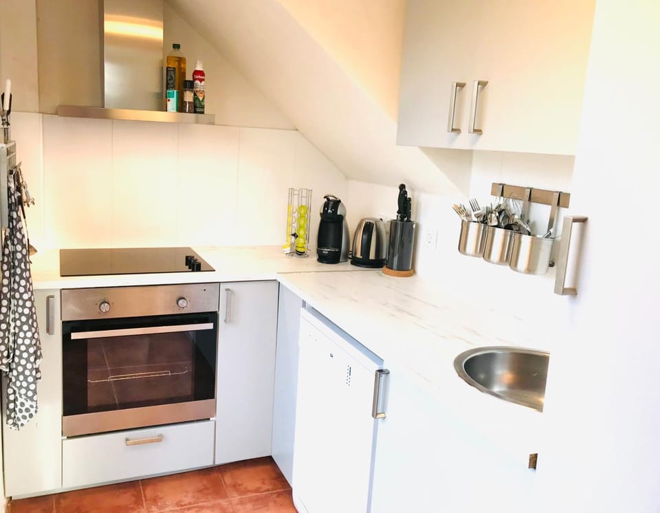Coffee/tea facilities, Kitchen or kitchenette, dishwasher, oven, stove