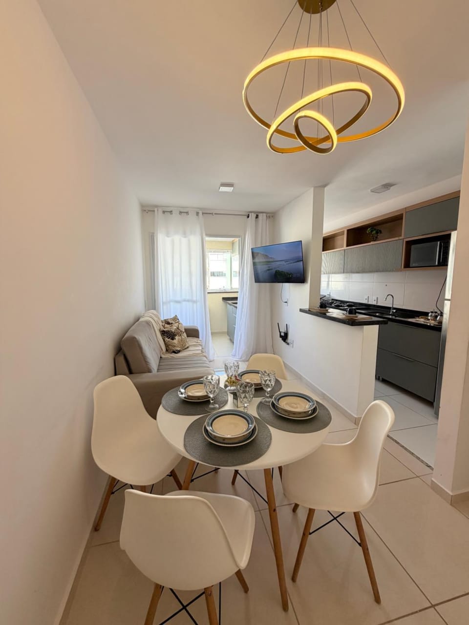 Kitchen or kitchenette, Living room