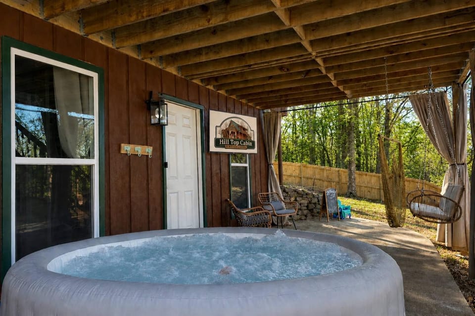 Patio, Natural landscape, Hot Tub, View (from property/room), Seating area