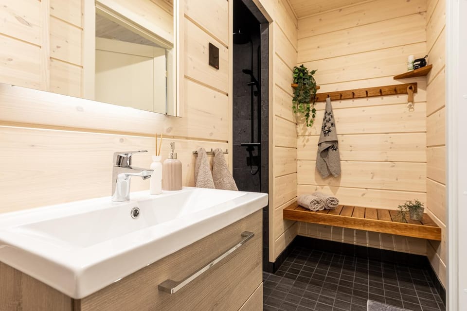Shower, Sauna, Sauna, Bathroom, towels