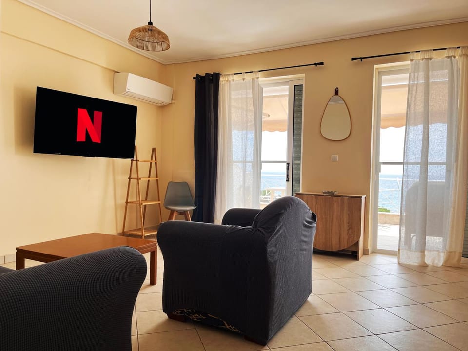 TV and multimedia, Living room, Seating area, air conditioner