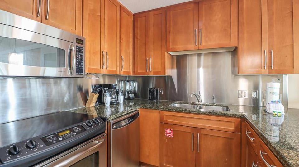 Kitchen or kitchenette, dishwasher, oven, stove, kitchen