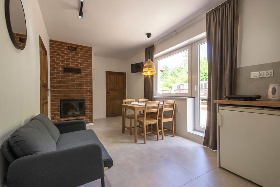 Kitchen or kitchenette, Living room, Dining area