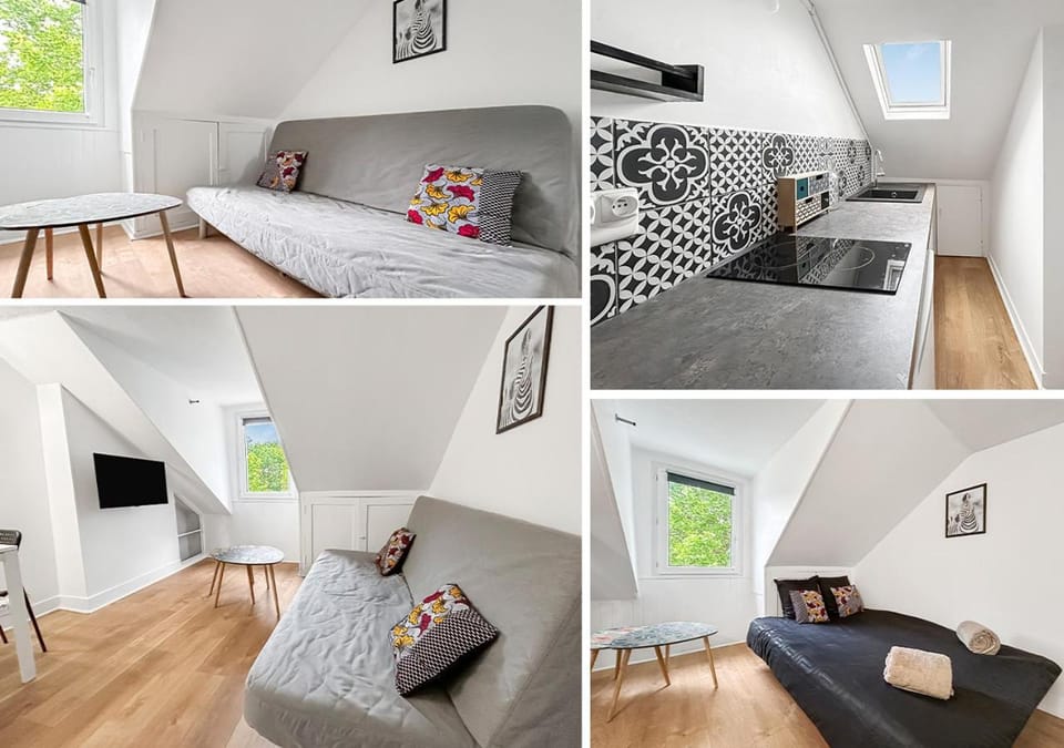 Bed, Kitchen or kitchenette, Living room