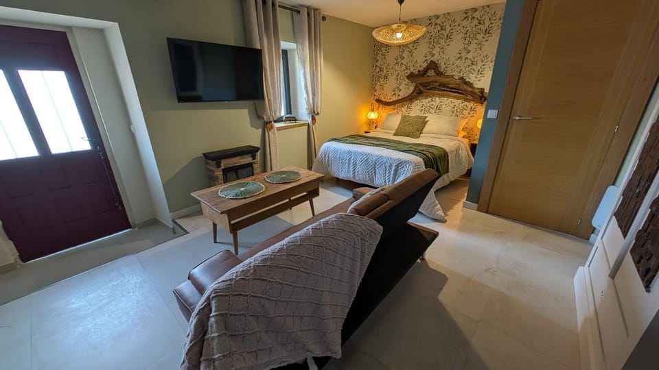 Bed, TV and multimedia, Living room, Photo of the whole room