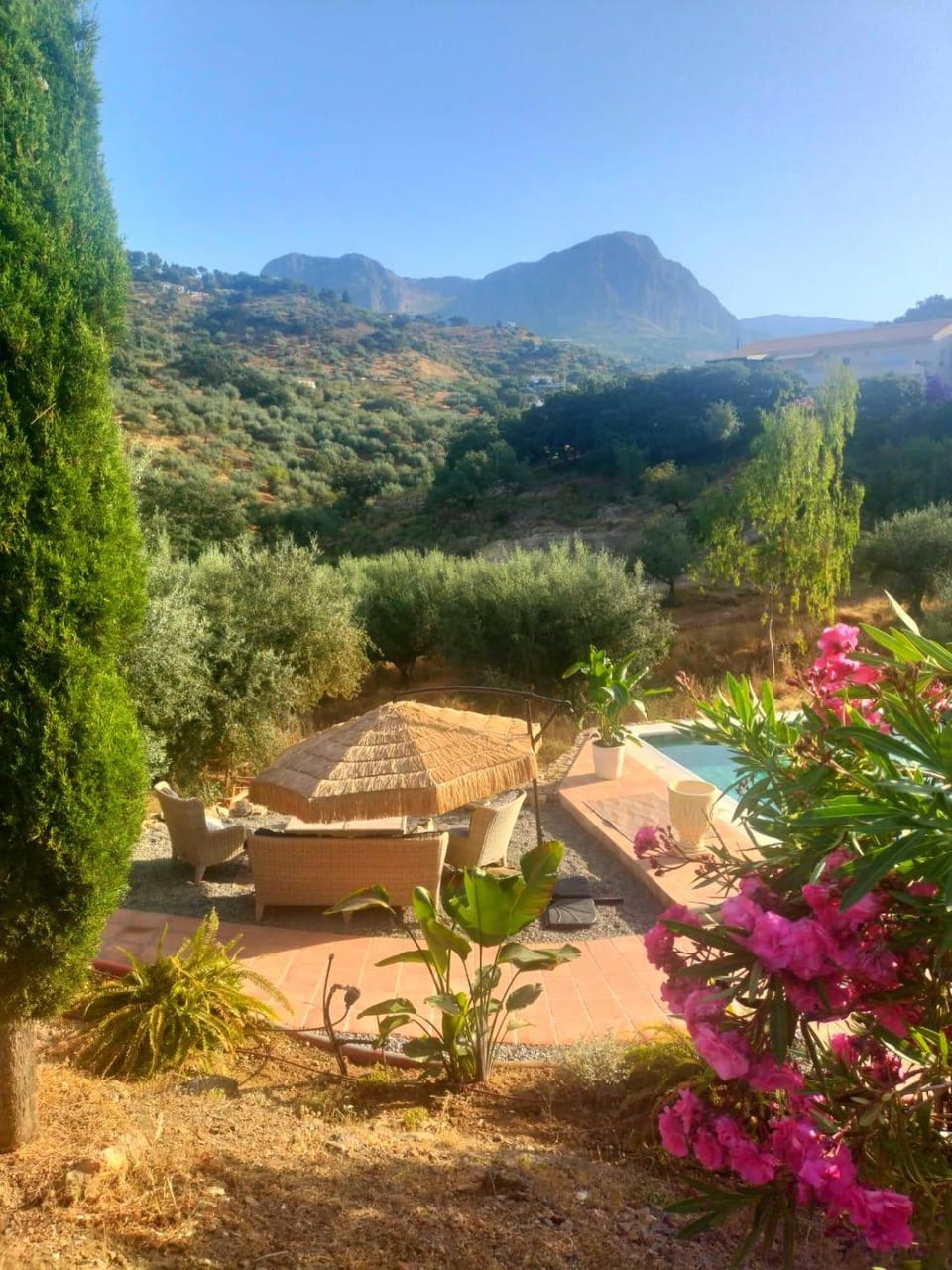 Natural landscape, Mountain view, Swimming pool