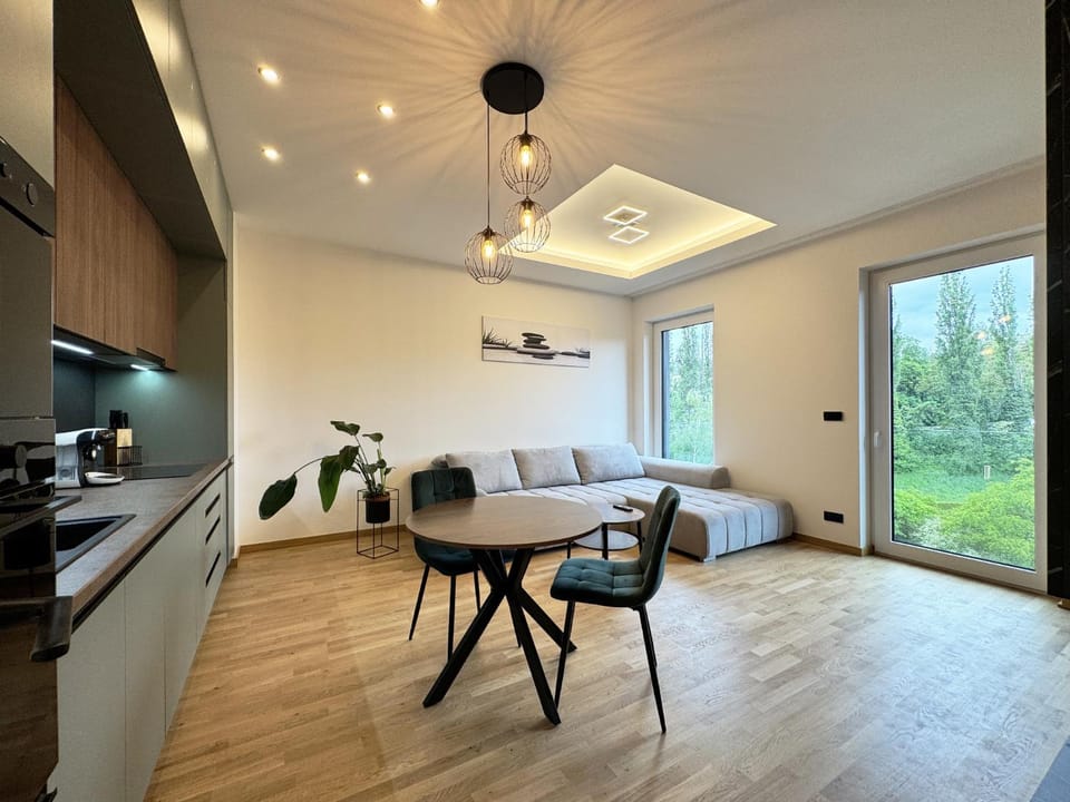 TV and multimedia, Kitchen or kitchenette, Living room, Seating area