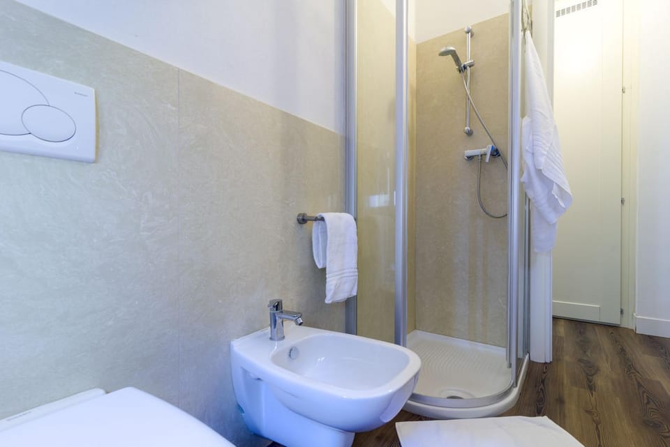 Shower, Bathroom, bidet, towels